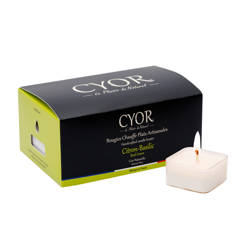 Bougie Chauffe plats Citron Basilic