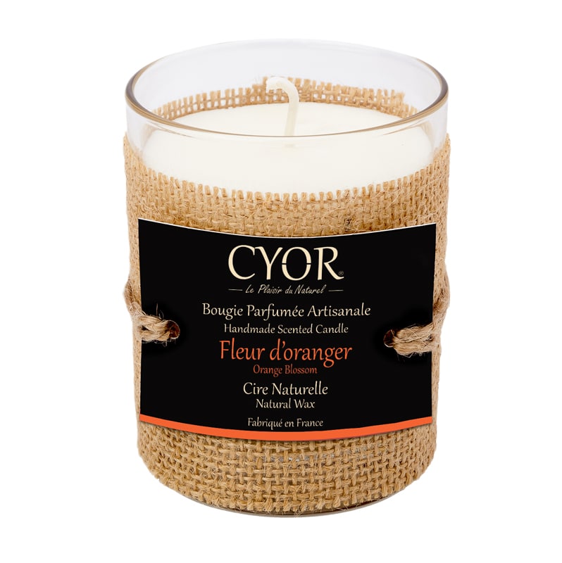 bougie naturelle fleur doranger