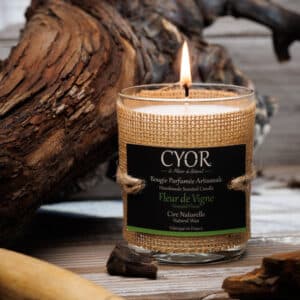bougie naturelle fleur de vigne