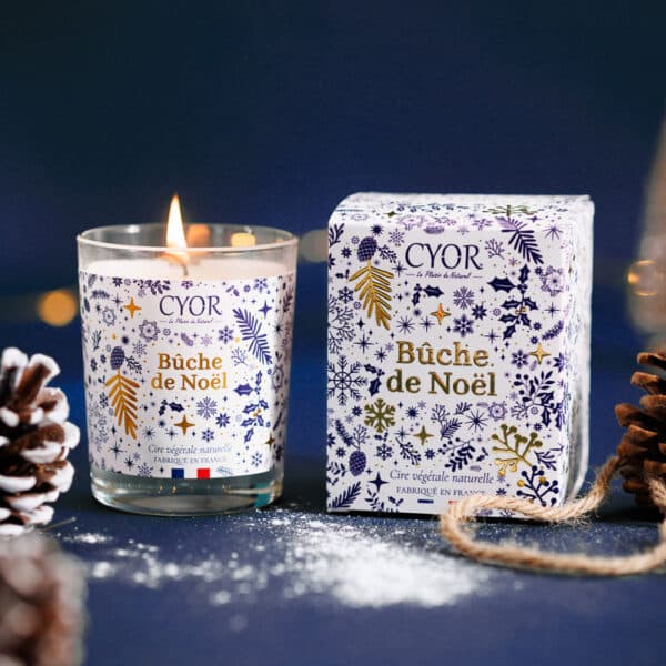 bougie bûche de noël