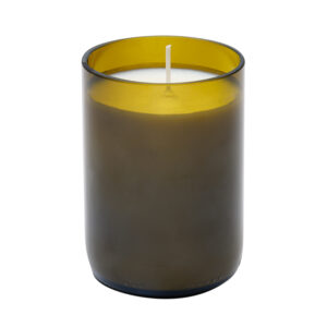 BOUGIE VERRE RECYCLE BRUN 250g