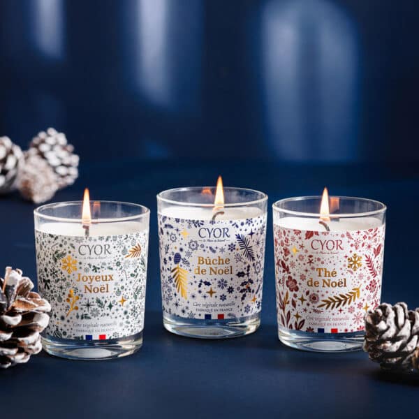 bougie trio de Noël