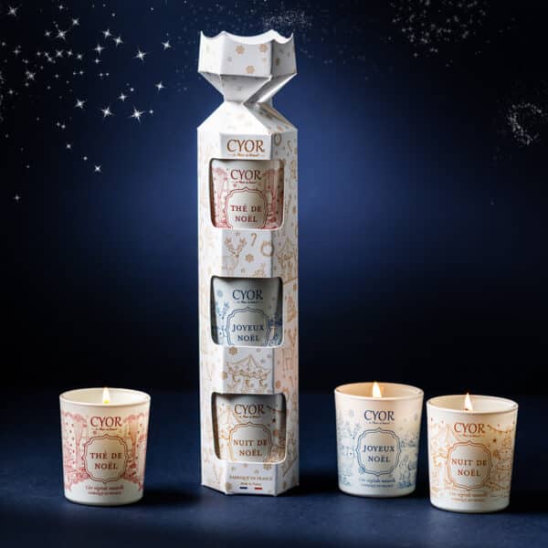 coffret 3 bougies de noel