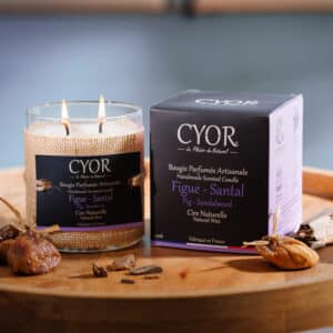 grande bougie artisanale figue santal