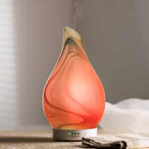diffuseur d'aromathérapie vase rouge