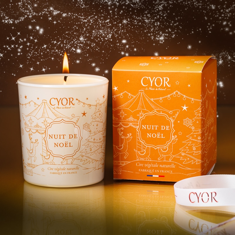 LOT DE 3 BOUGIES DE NOËL